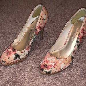 Christian siriano size 7 floral heels